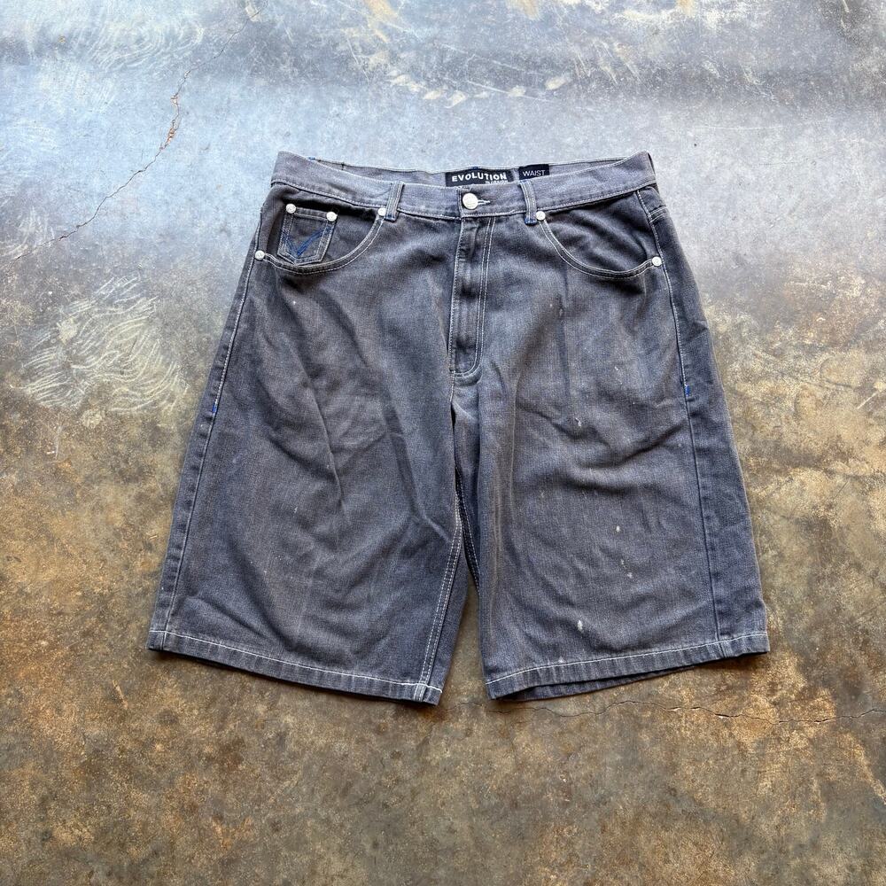 Vintage Baggy Y2K Evolution Denim Jorts - Picture 2 of 4